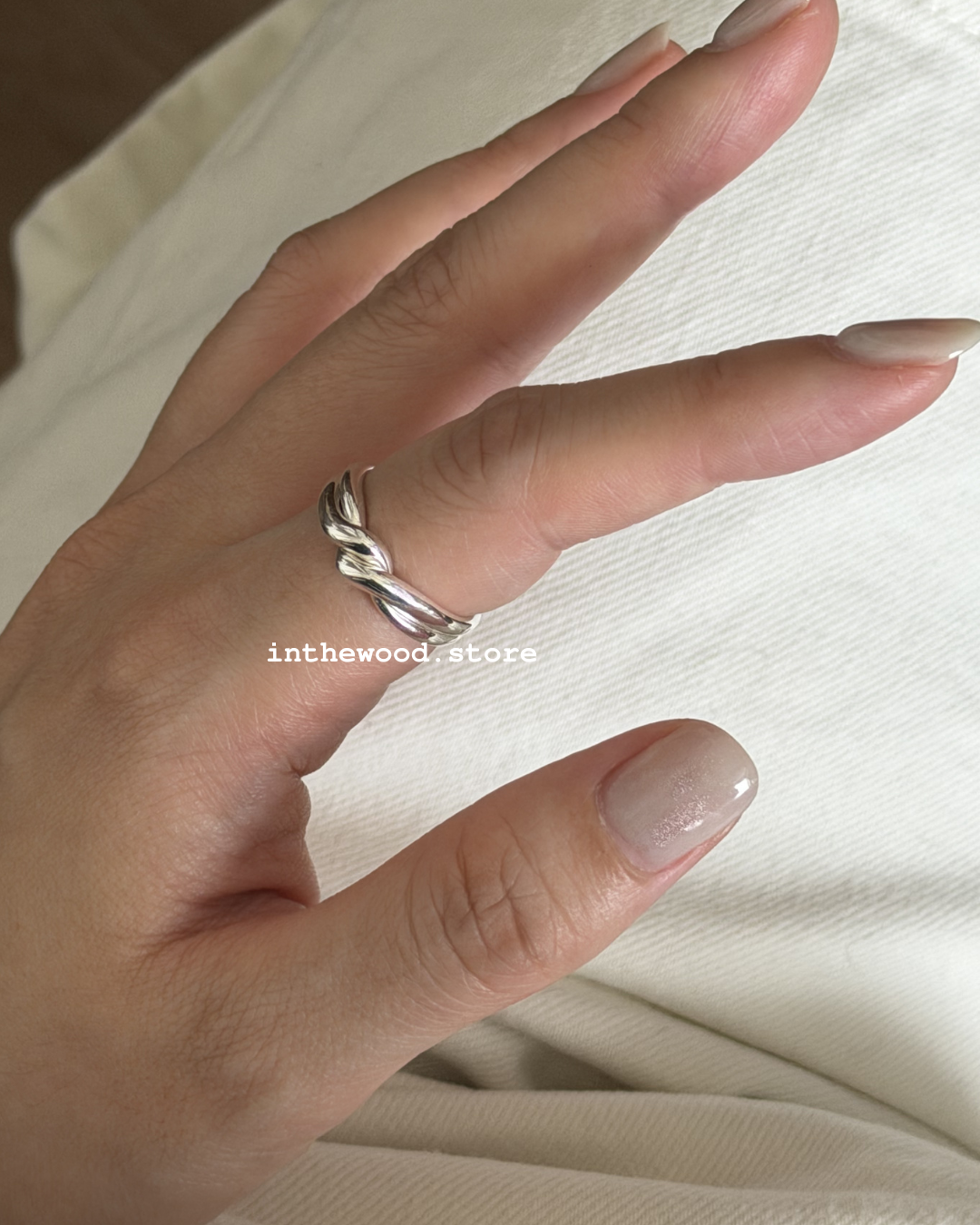 [925silver] MINI Double Knot Ring