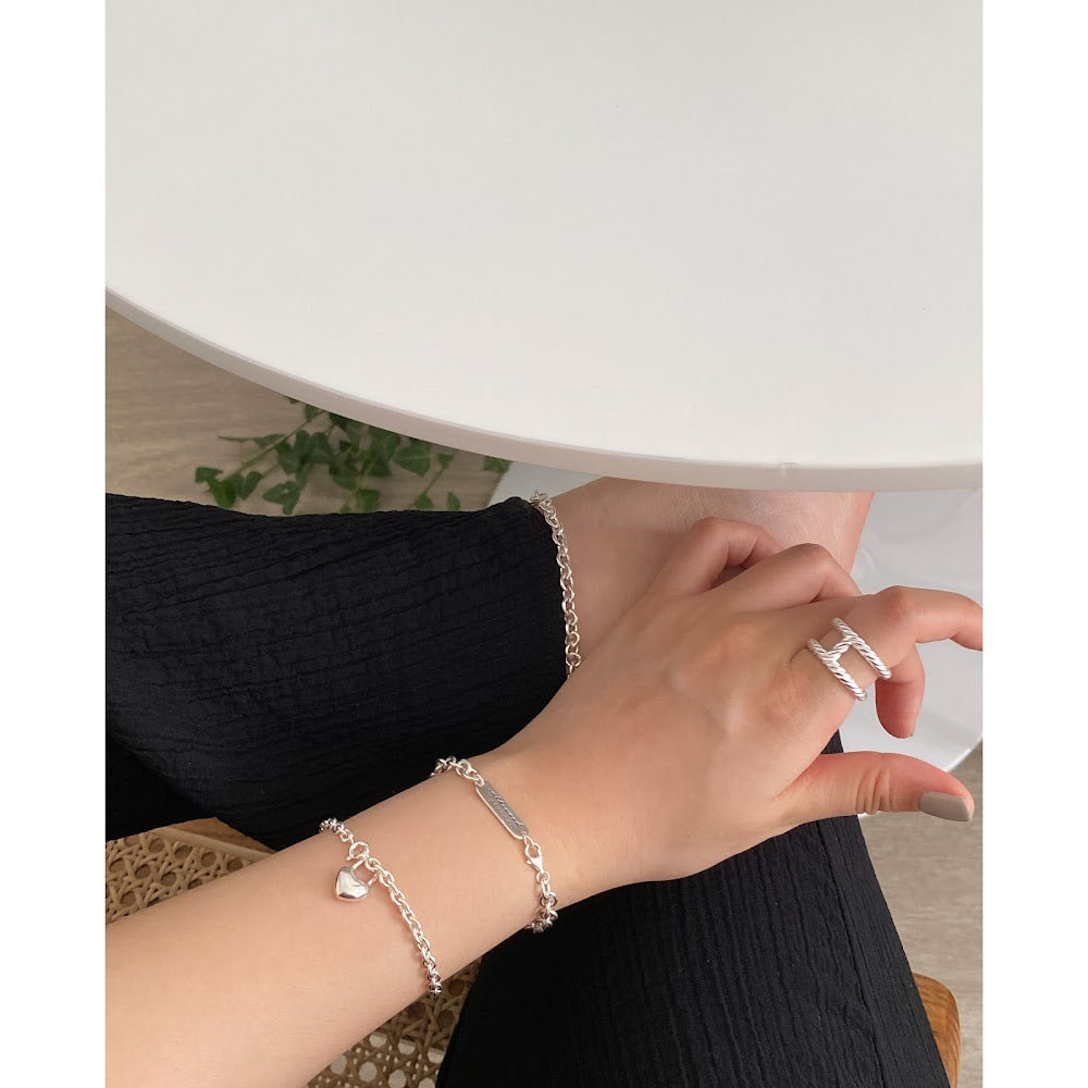 [925silver] 客制刻字 Daily Chain Bracelet