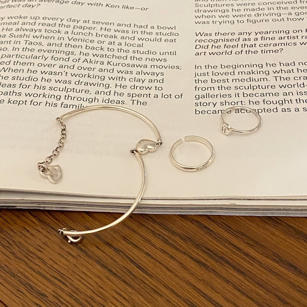 [925silver] 客制刻字 Initial Bangle