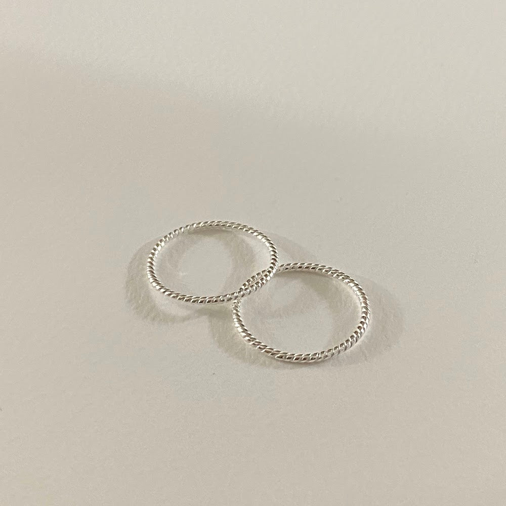 [925silver] Twist Ring #1