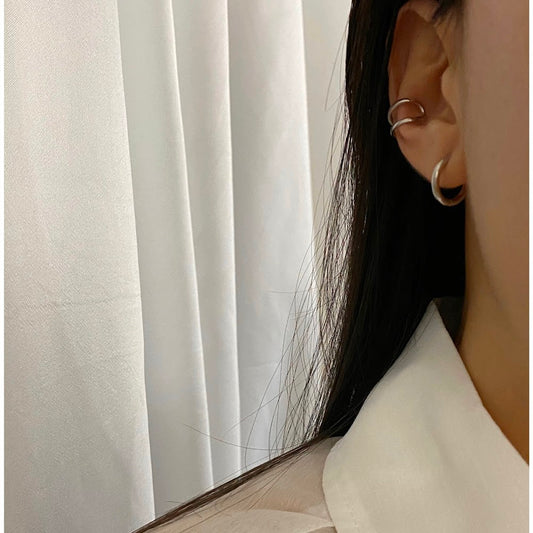 [925silver] Two Fold Ear Cuff