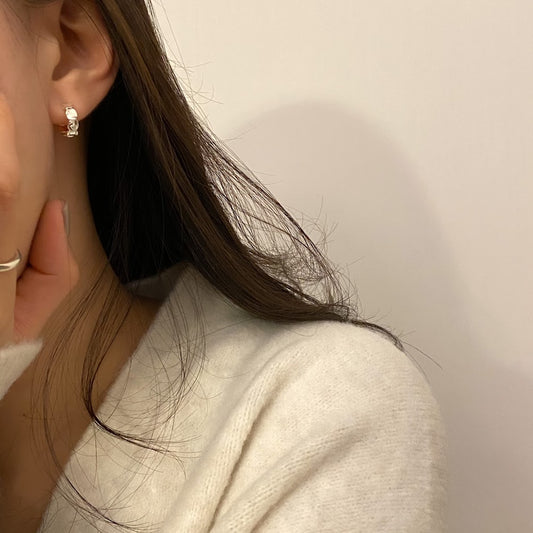 LAST CALL 📣 [925silver] Coin One Touch Earrings