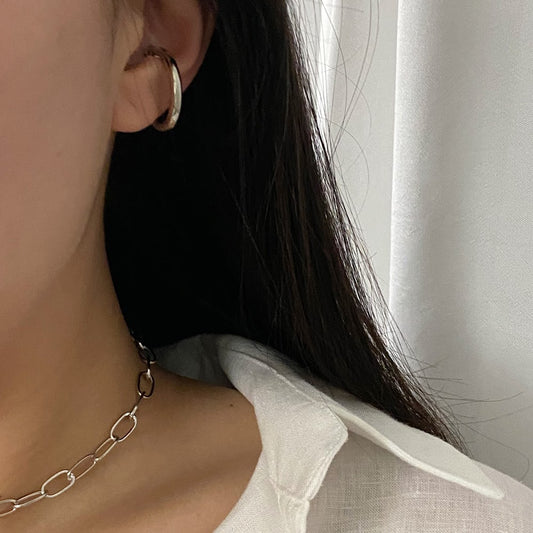 [925silver] Rock Ear Cuff