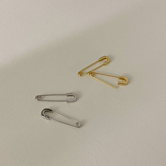 [925silver] Pin Earrings