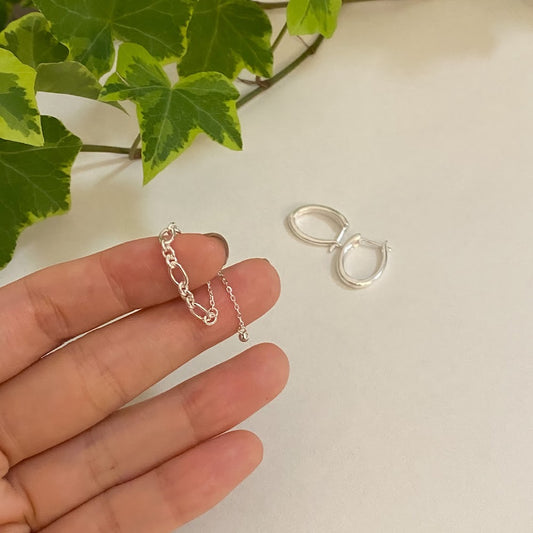 [925silver] Clip Chain Ring