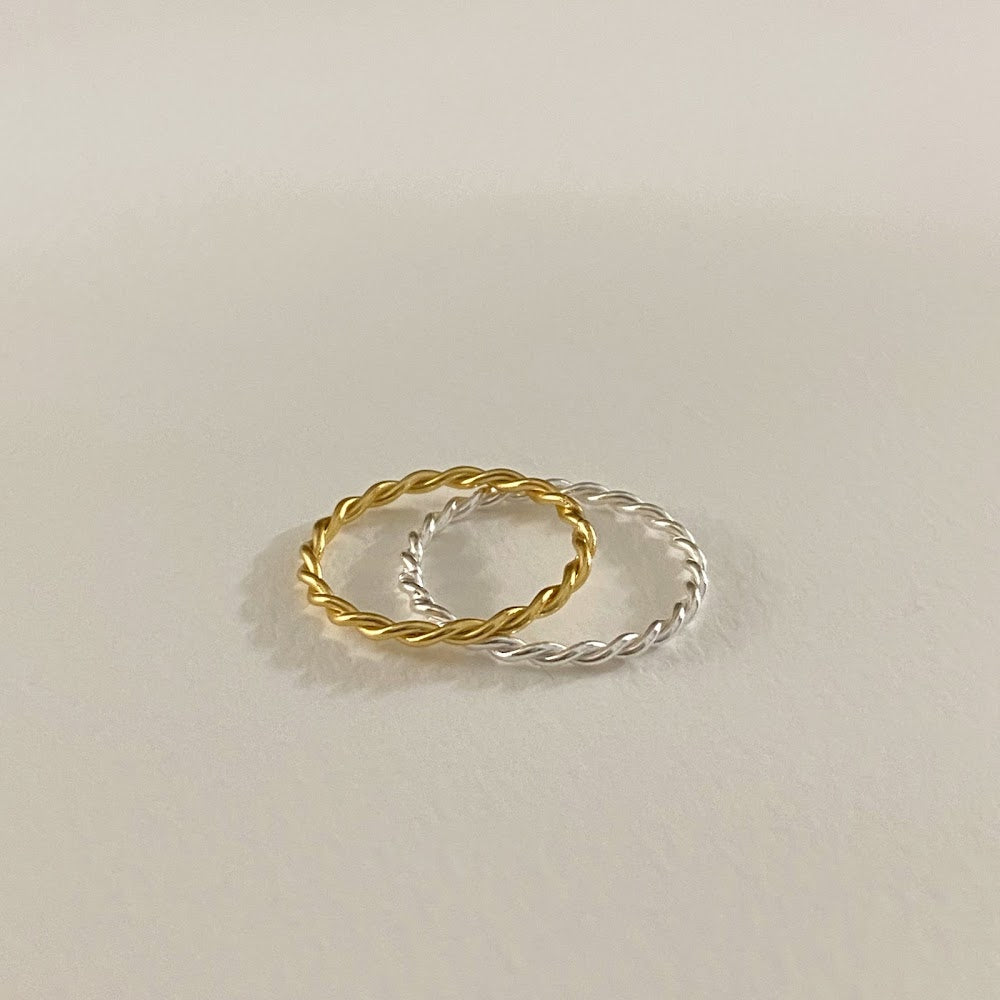 [925silver] Twist Ring #3