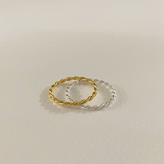 [925silver] Twist Ring #3