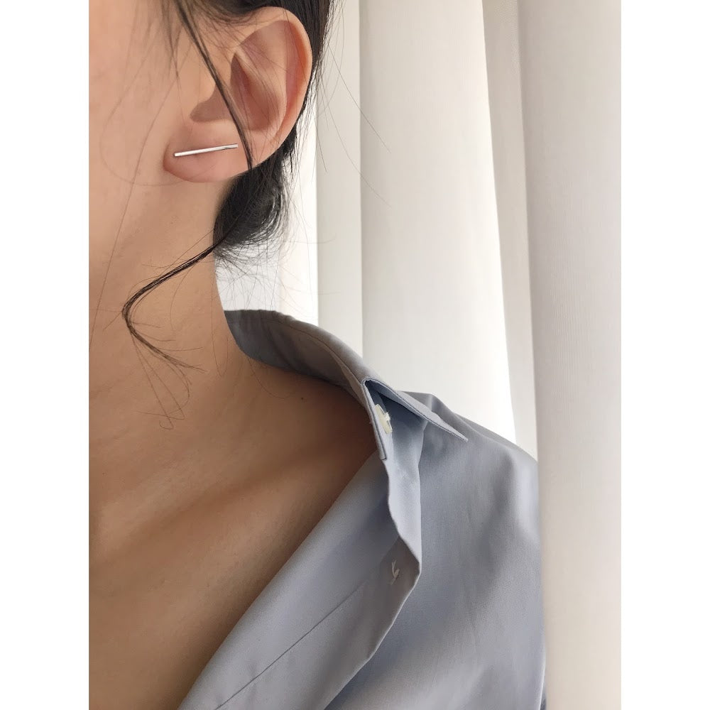 [925silver] Stick Earrings