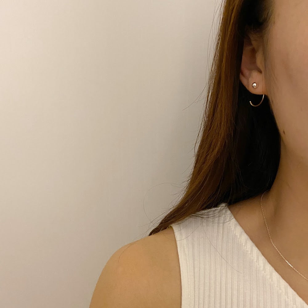[925silver] Comma Earrings #2