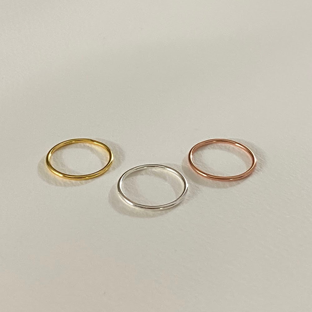 必買！[925silver] Basic Ring Set
