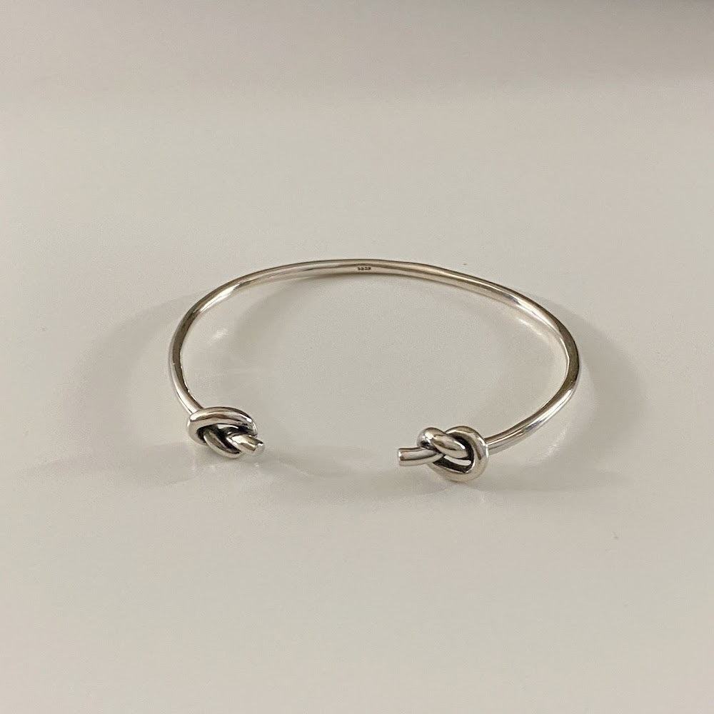 [925silver] Double Knot Bangle