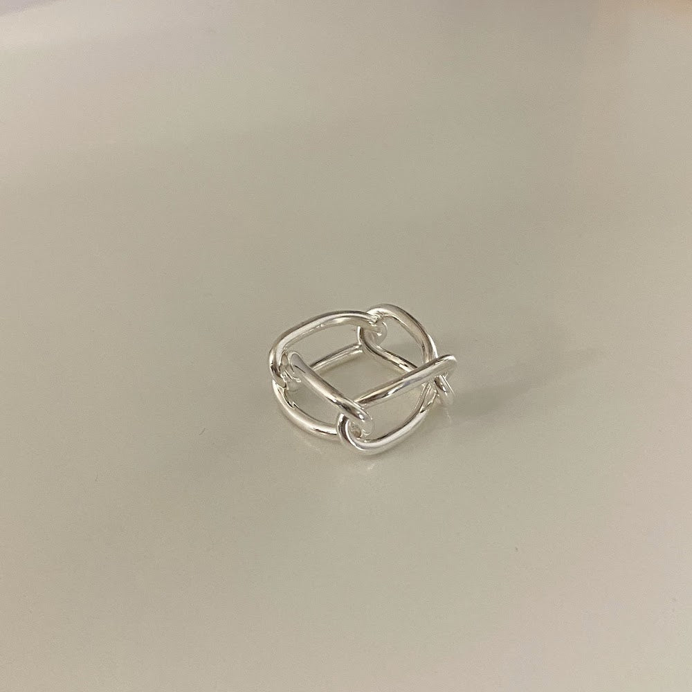 [925silver] Soft Chain Ring