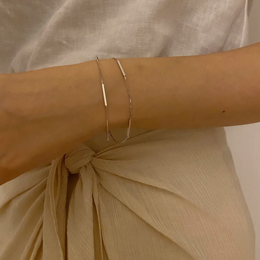 [925silver] Stick Layer Bracelet