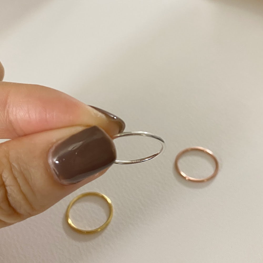 [925silver] Basic Ring Set