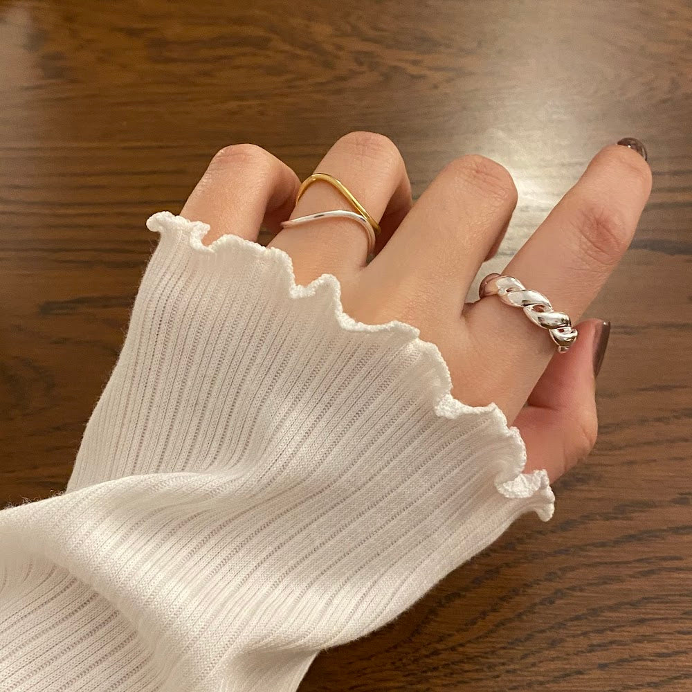 [925silver] Fine Rope Ring