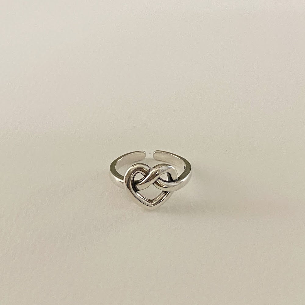 [925silver] Knot Heart Ring