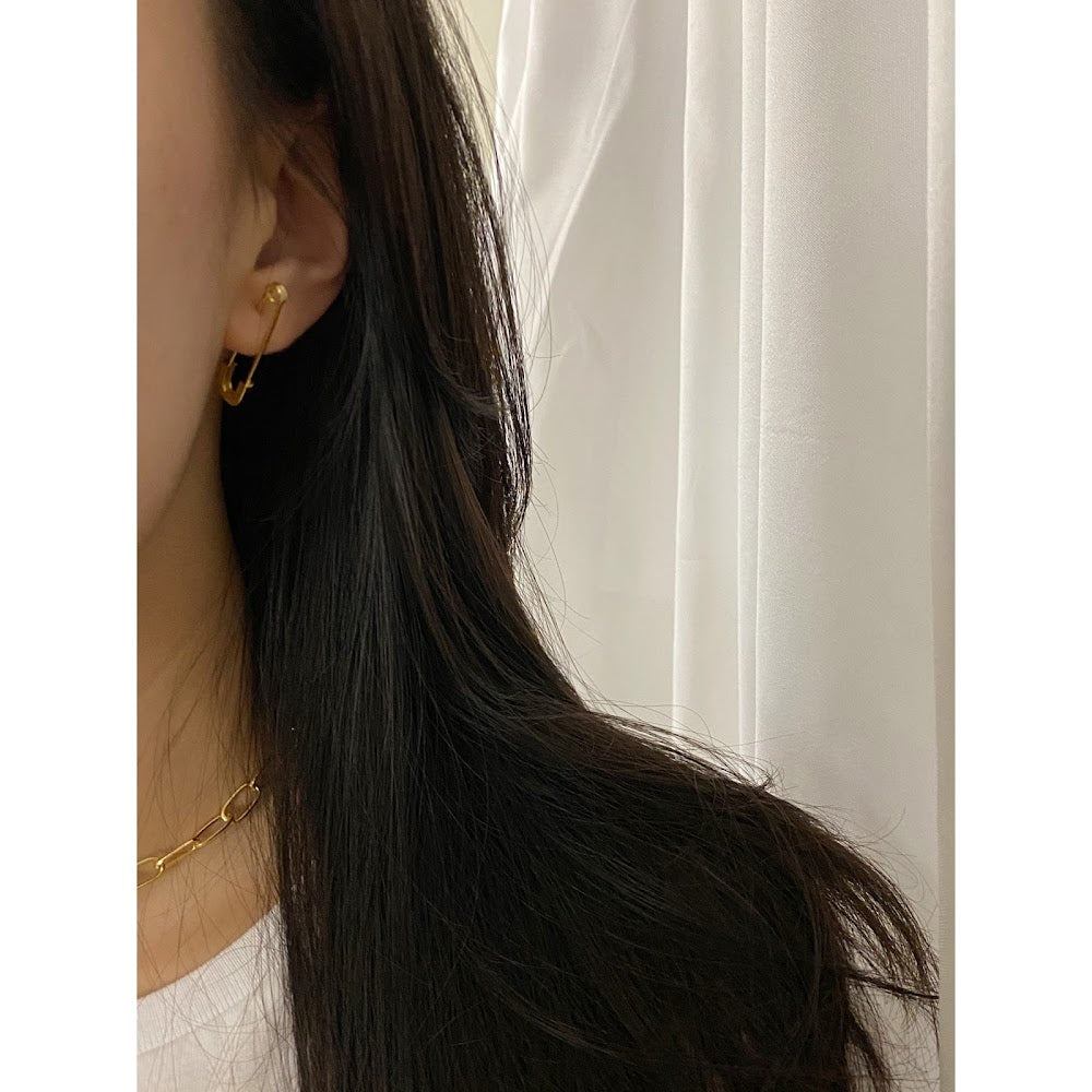 [925silver] Pin Earrings