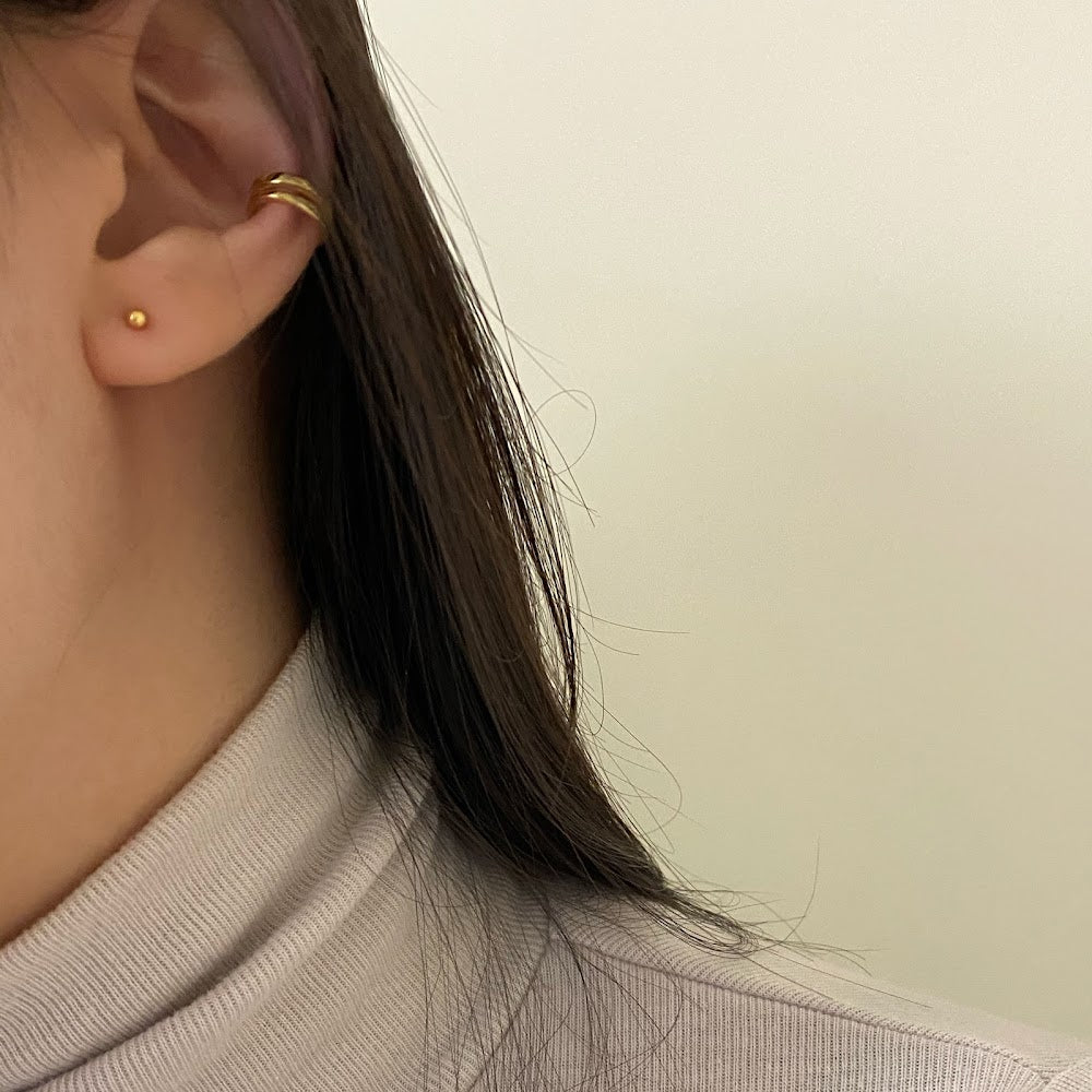 [925silver] Basic Ball Earrings