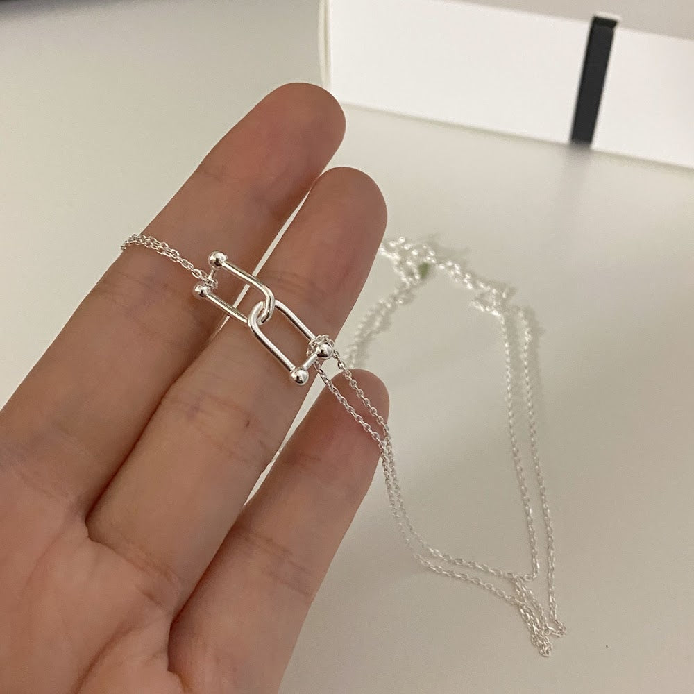 福利款🎀[925silver] Double Knot Necklace