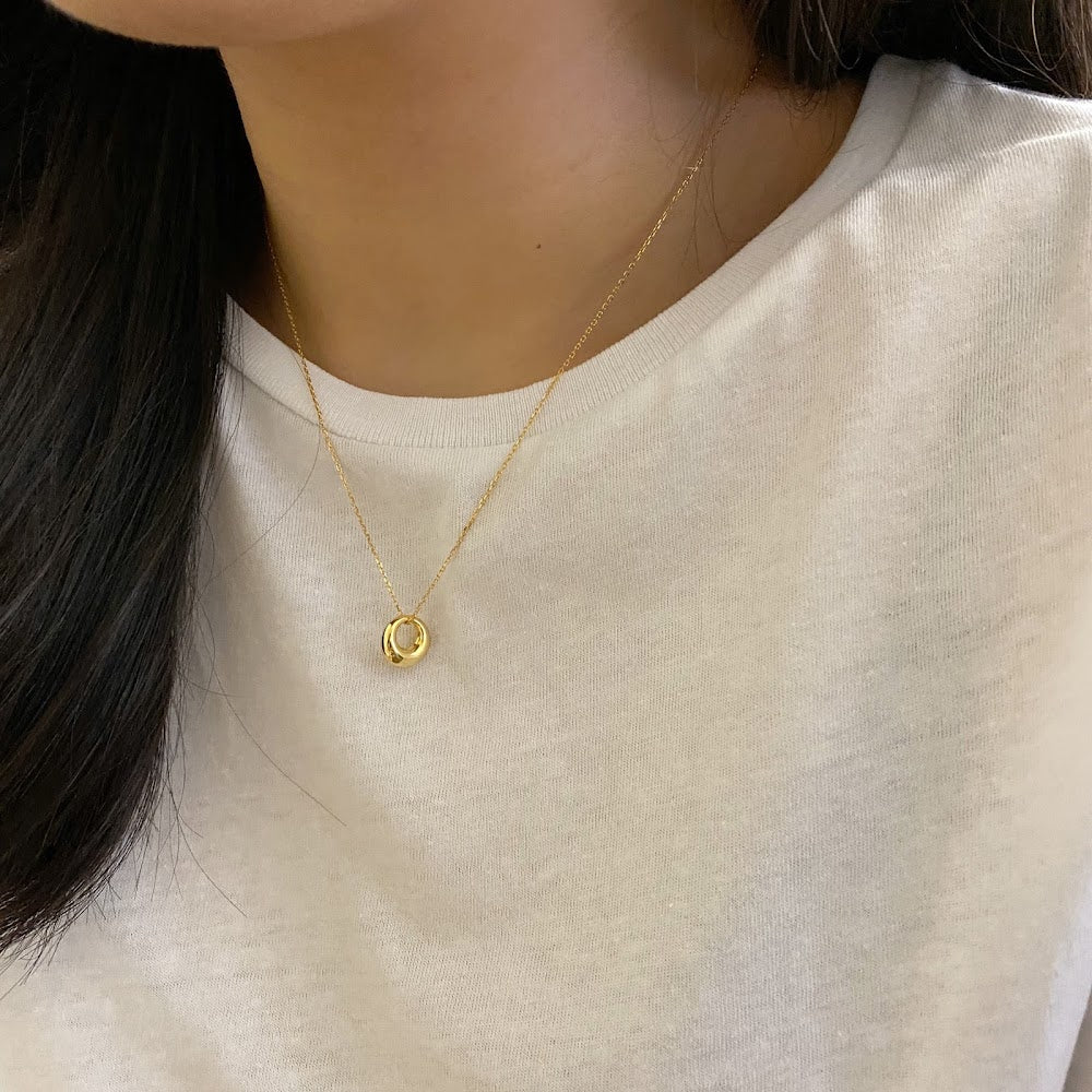 [925silver] Donut Necklace