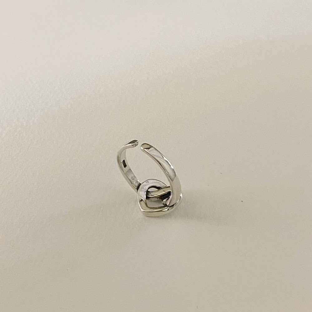 [925silver] Knot Heart Ring
