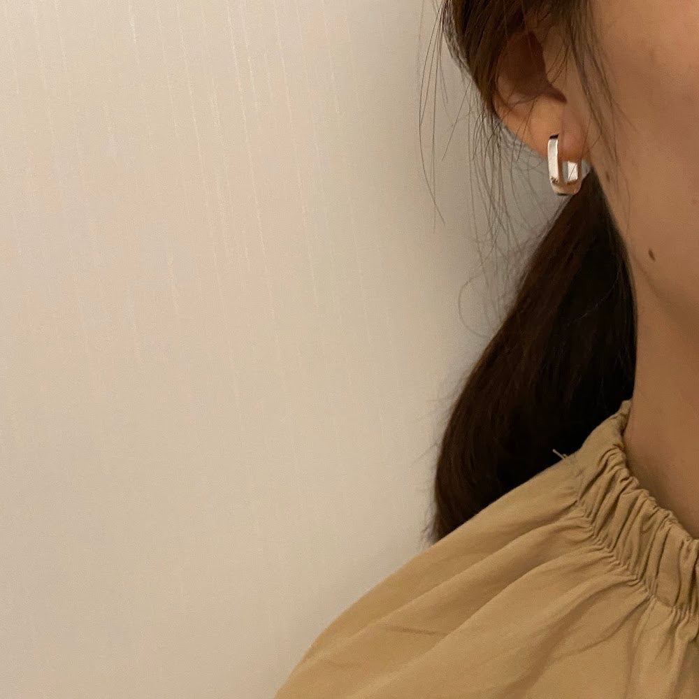 [925silver] Plump Earrings #3