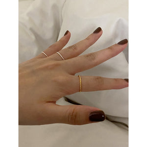 [925silver] Basic Ring Set
