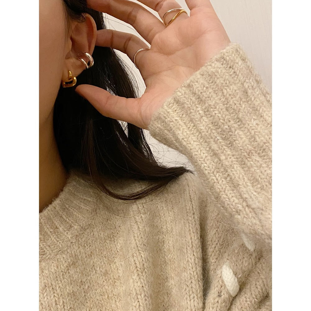 [925silver] Two Line Ear Cuff