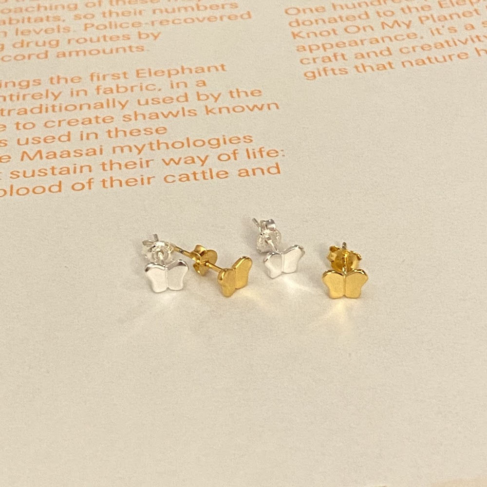 [925silver] Mini Butterfly Earrings
