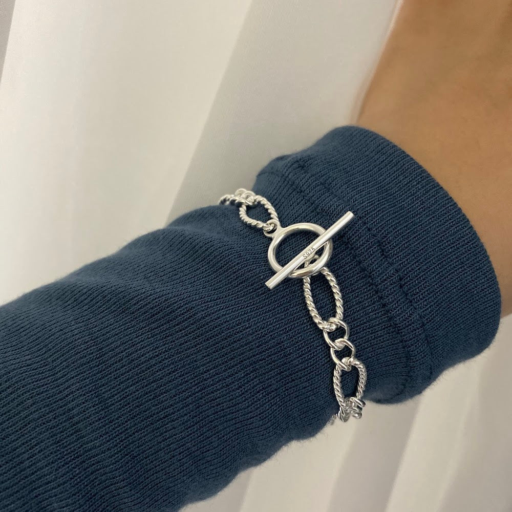 [925silver] Twist TO Bracelet