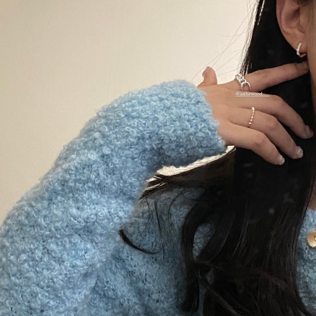 [925silver] Lei One Touch Earrings