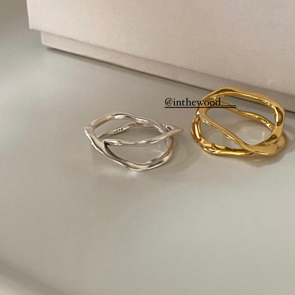 斷碼[925silver] Vintage Ribbon Ring