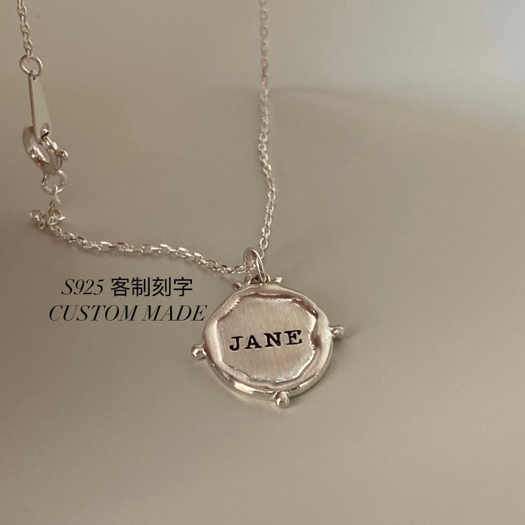 [925silver] 客制刻字✨Lettering Tag Necklace