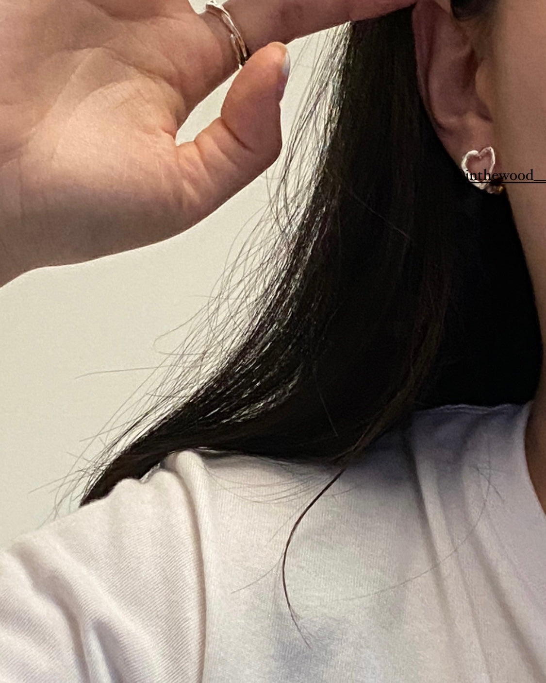[925silver] Mix-Double Heart Earrings
