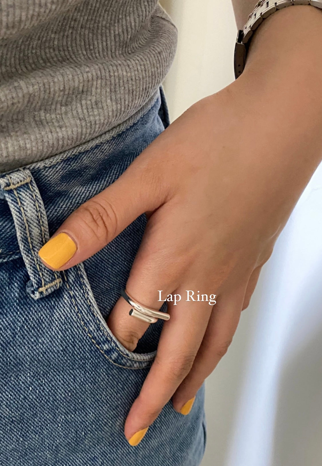 [925silver] Lap Ring
