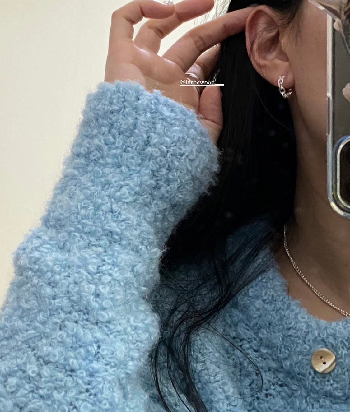 [925silver] Mini Chain Earrings