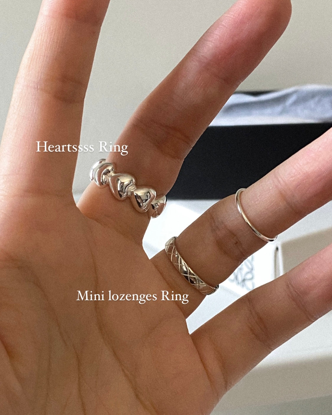 [925silver] Heartssss Ring