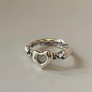 [925silver] Vintage Heart Ring