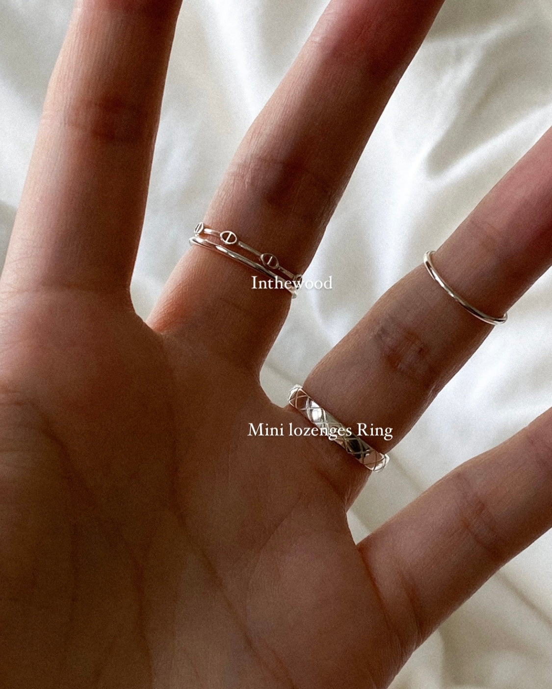 [925silver] Mini lozenges Ring