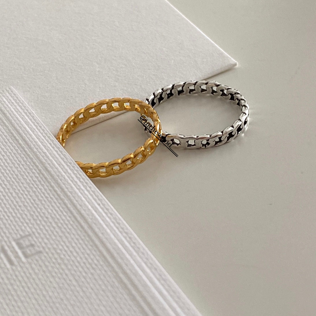 [925silver] Mini Chain Ring