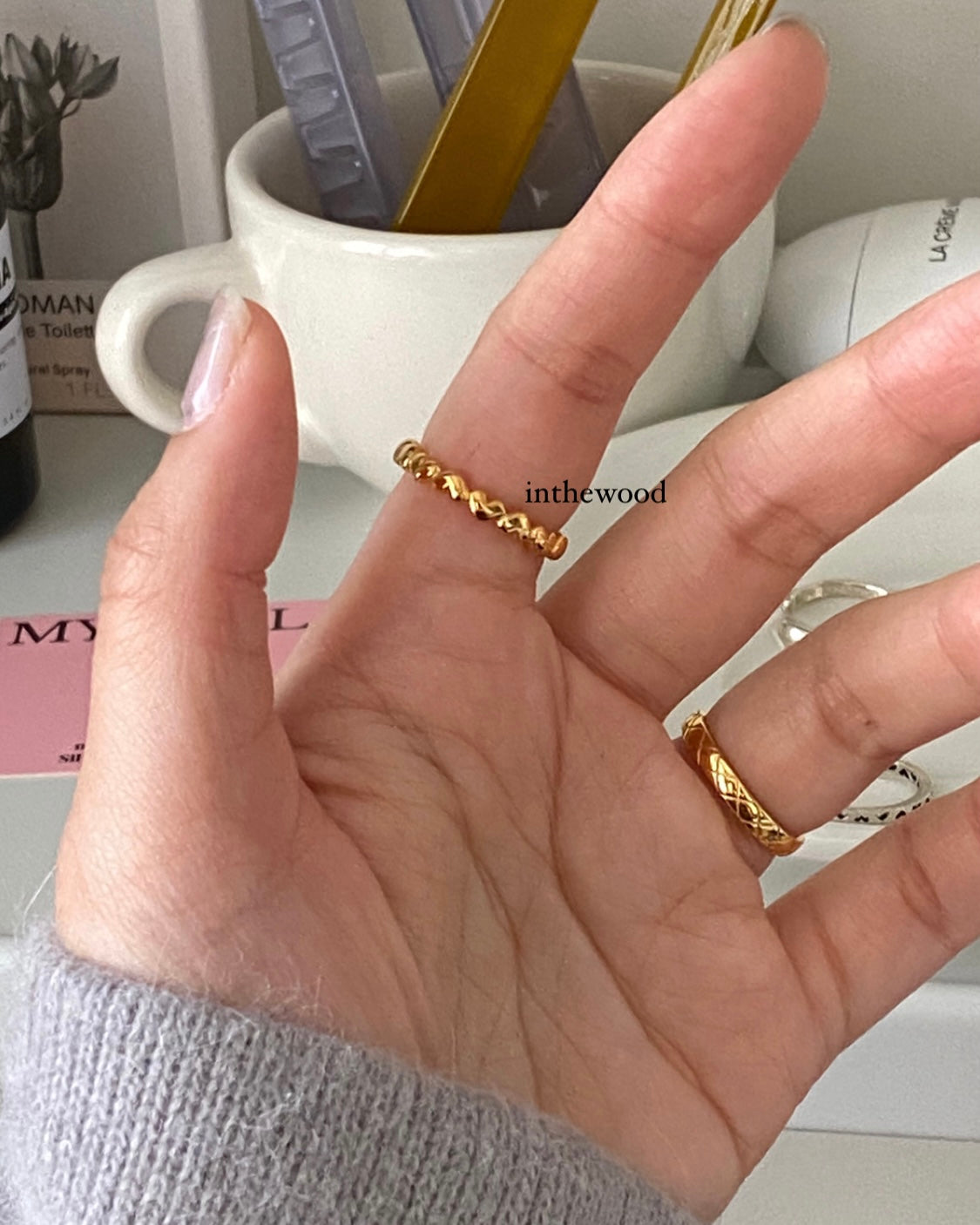 [925silver] Mini Volume Heart Ring