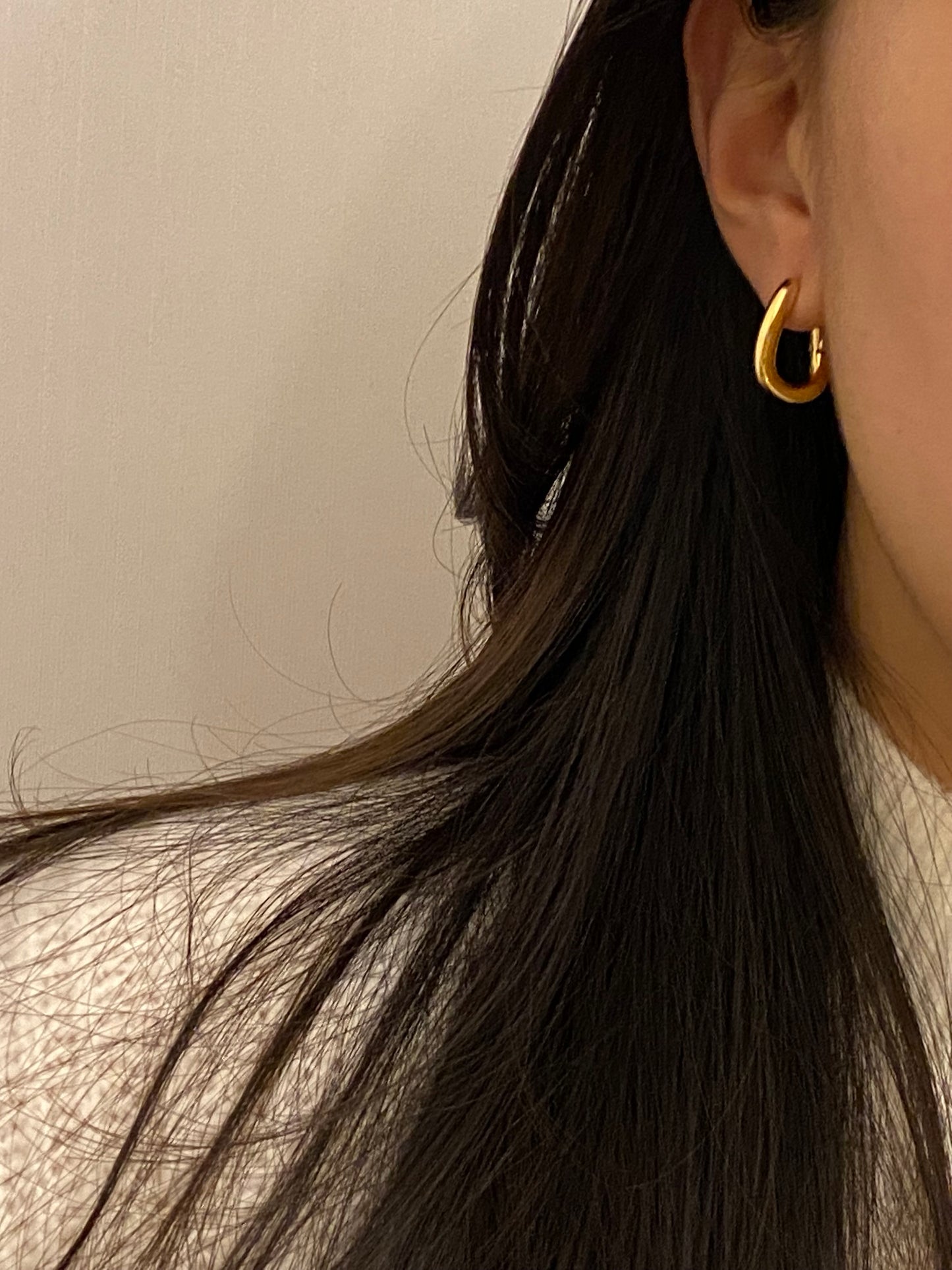 [925silver] Plump Arc Earrings