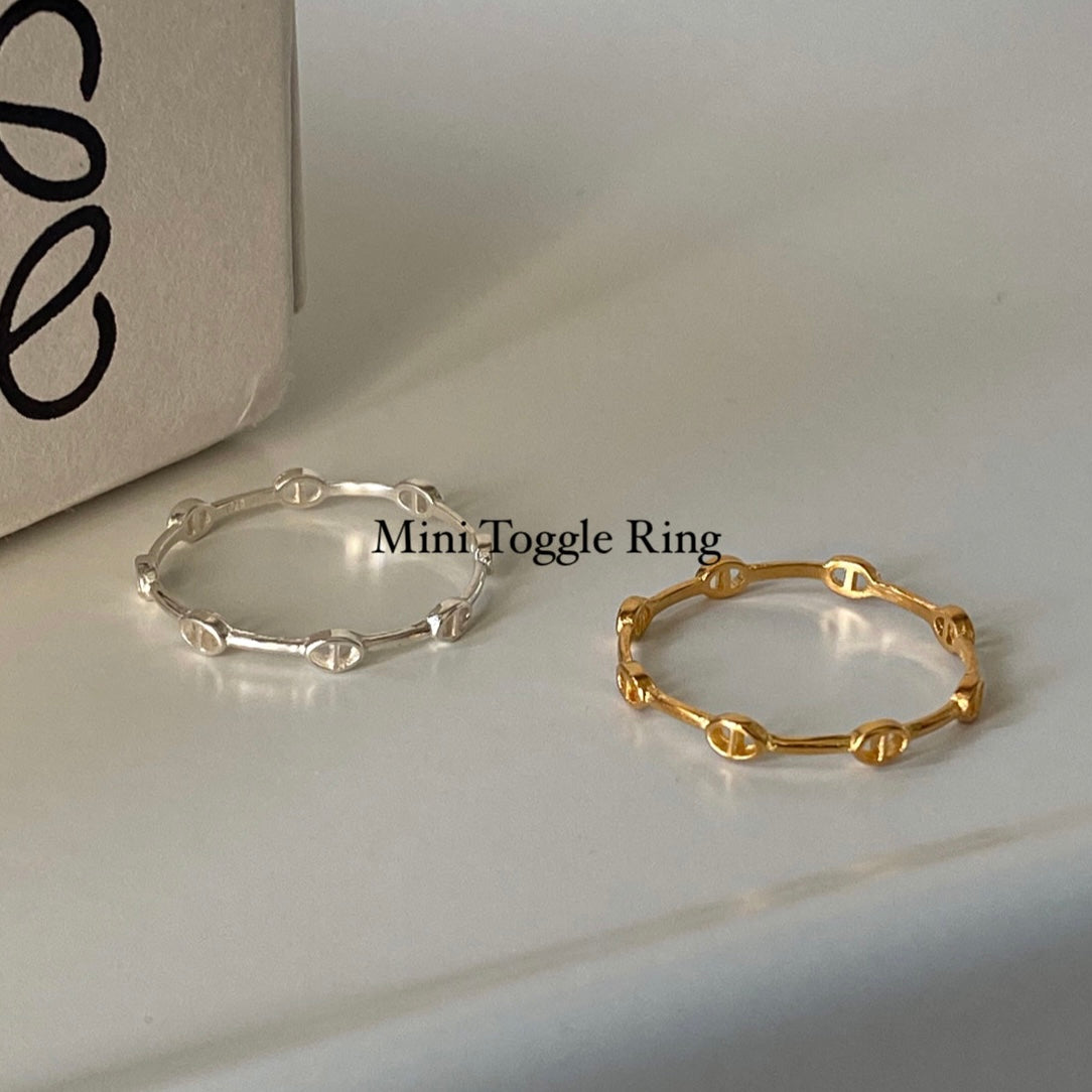 推薦款🖤[925silver] Mini Toggle Ring