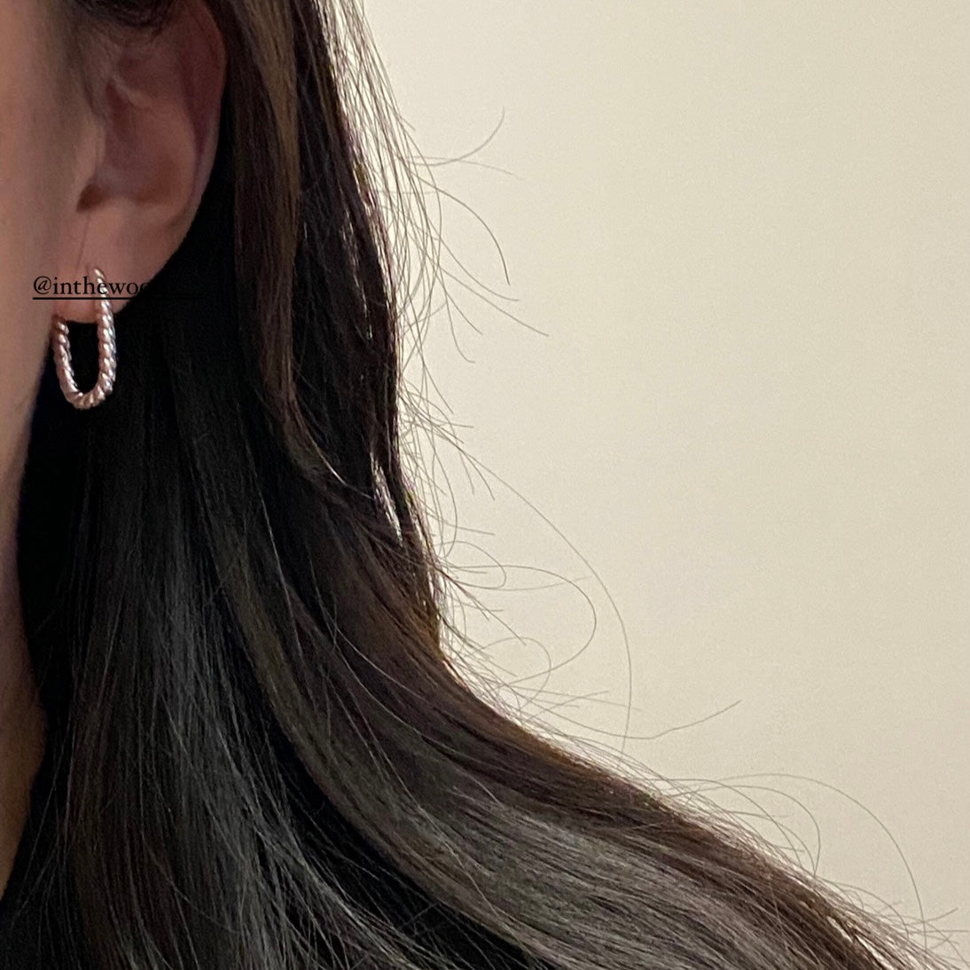 [925silver] Twist Plump Earrings