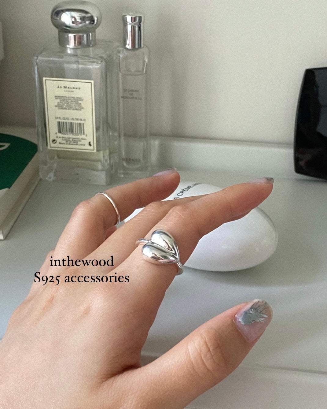 [925silver] Plump Heart Ring