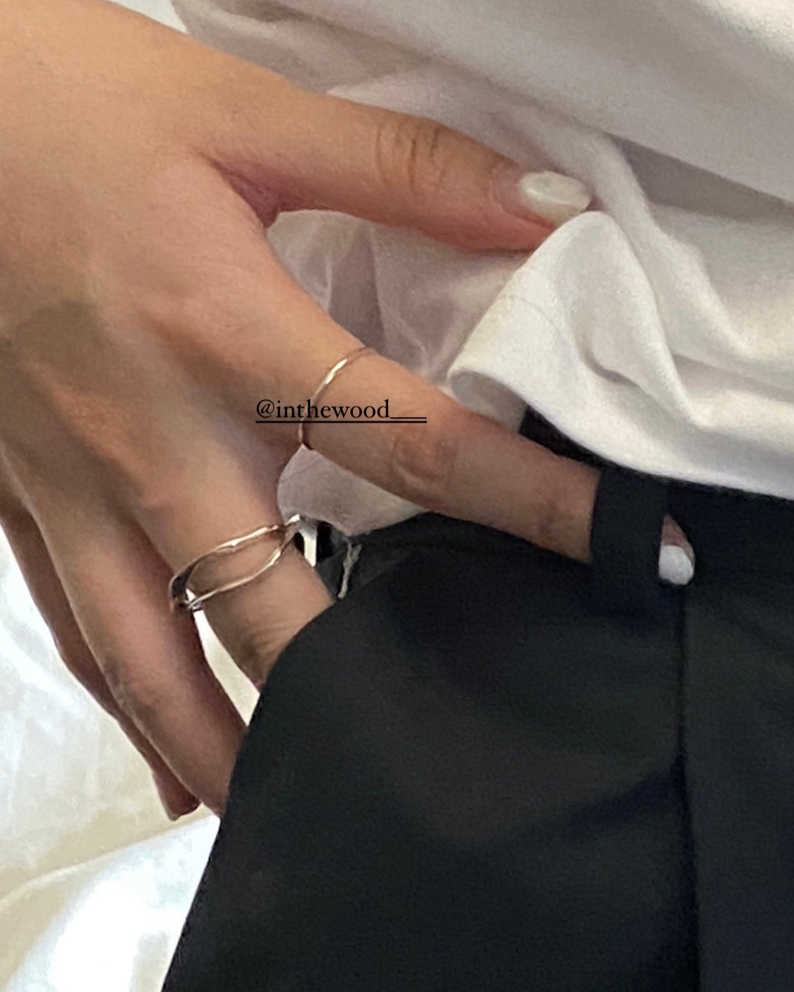 斷碼[925silver] Vintage Ribbon Ring