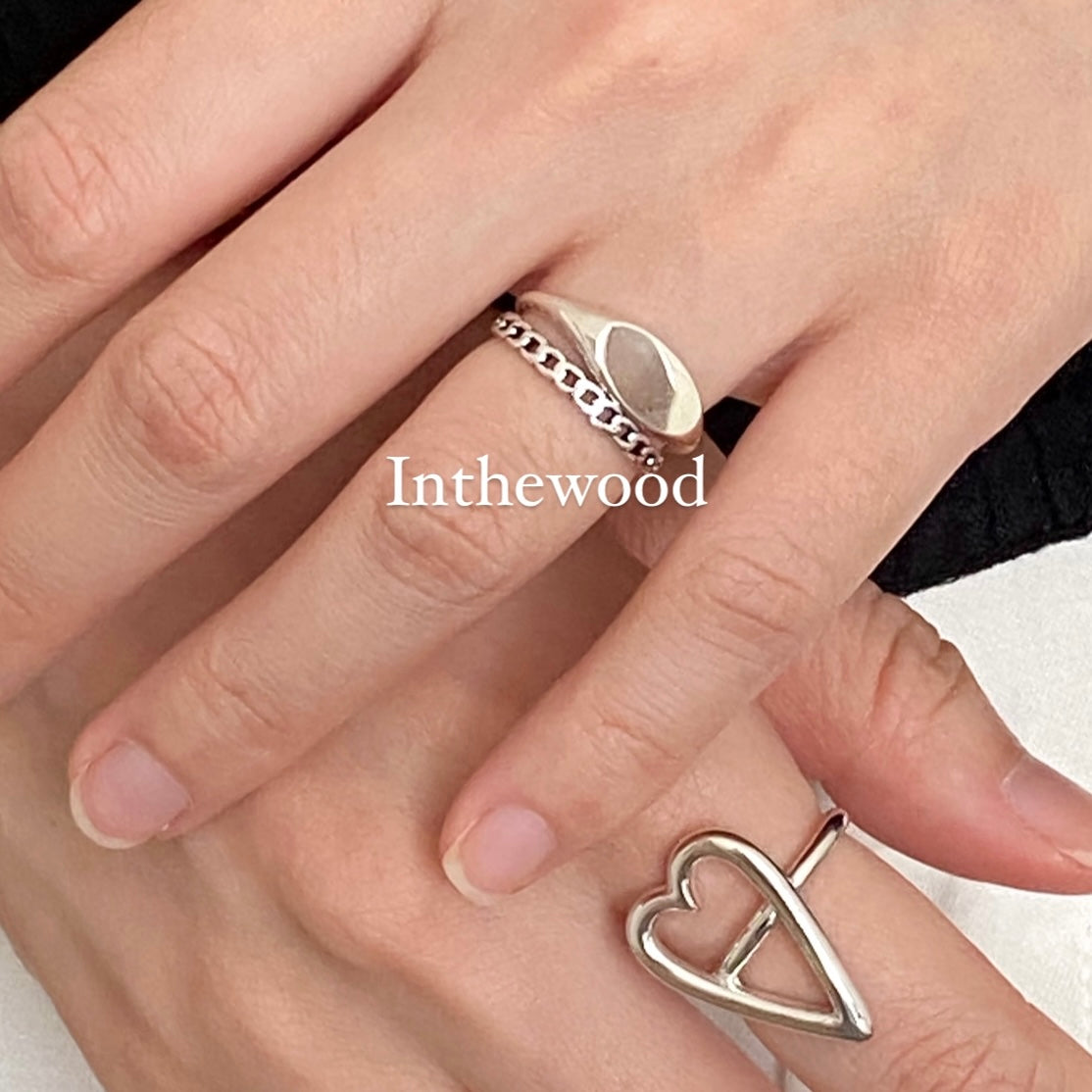 [925silver] Oh Heart Ring