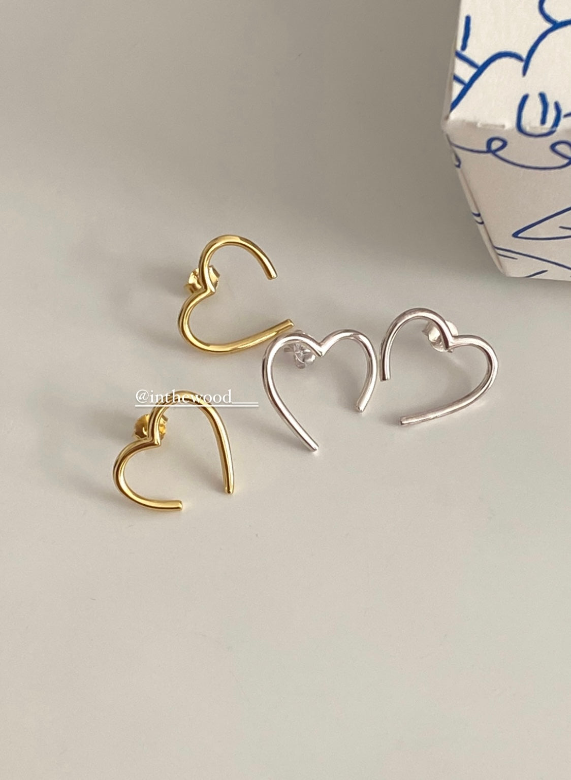 [925silver] Love Line Earrings