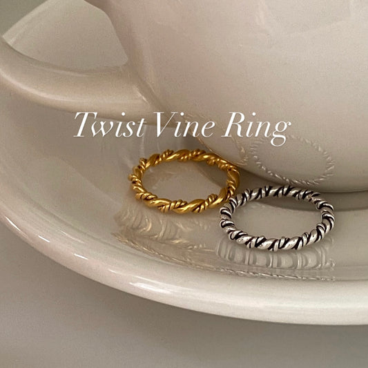 [925silver] Twist Vine Ring