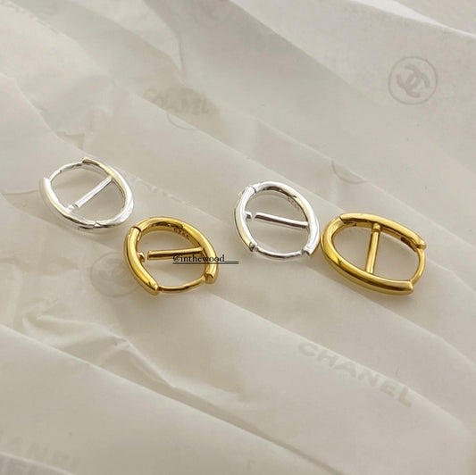 [925silver] Toggle Earrings